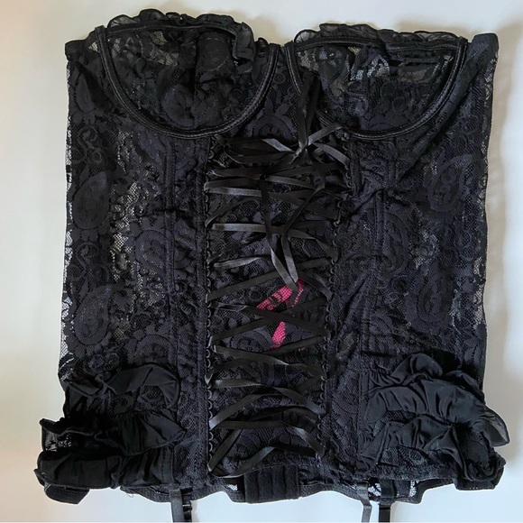 NWT Seven ‘Til Midnight Paisley Lace Bustier and Thong - Size XL - Picture 2 of 5